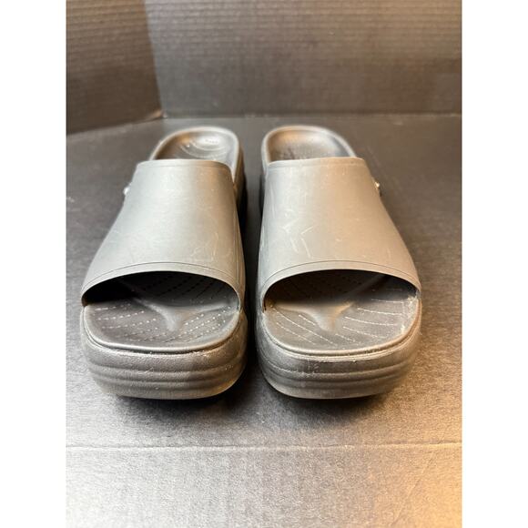 Crocs Skyline Platform Slide Slip On Sandals in Black Women’s Size 8 - Picture 3 of 8